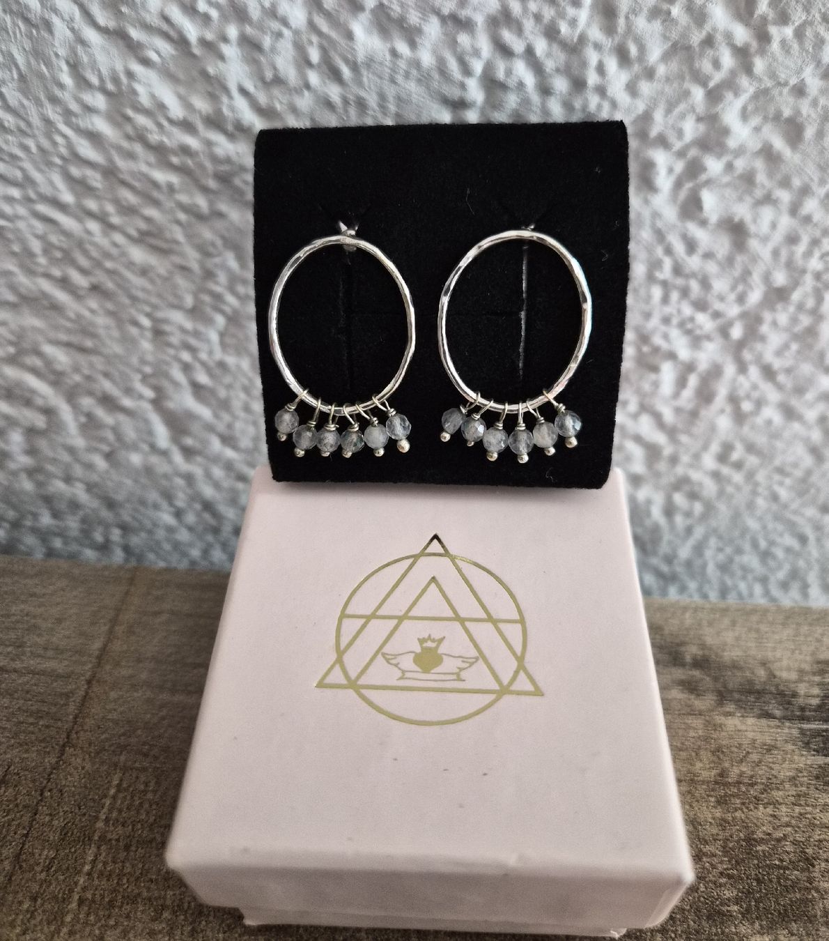 Orecchini pendenti & Orecchini a lobo: Echte Silber Creolen mit Steinchen - neuwertig! – Nuovo (secondo la descrizione) da Bassersdorf venduto da _Samsara_