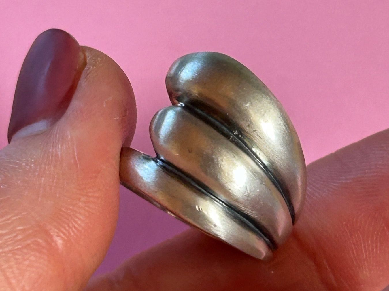 Ringe: Silberring Muschel (58) – Gebraucht aus Dittingen von Bellevista