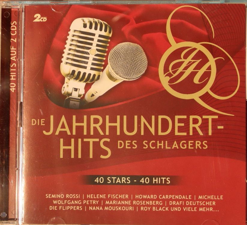 40 Stars - 40 Hits – Die Jahrhundert-Hits De Schlagers (Gebraucht) in ...