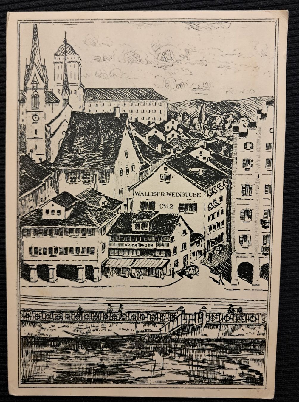 Cartoline postali: WALLISER - WEINSTUBE – Usato da Ponto Valentino venduto da giorgia06