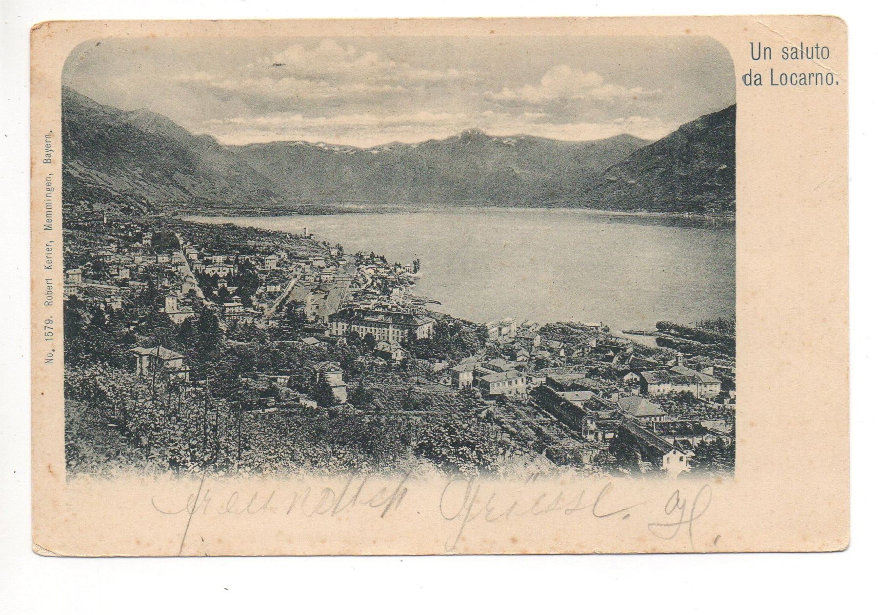 Ansichtskarten: Un saluto da LOCARNO 1901 – Gebraucht aus Jona von philajona