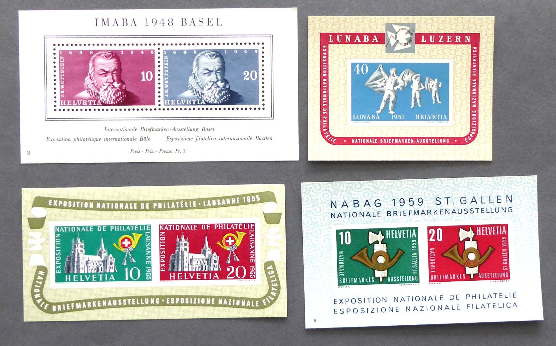 Tutti i francobolli: Zuschlagsmarken Schweiz postfrisch ab 1943 – Nuovo (secondo la descrizione) da Aesch BL venduto da Kauri1 1