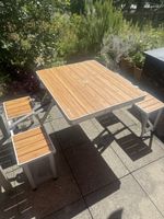 Campingtisch Outwell mit 4 Sitzen klappbar Aluminium/Holz