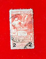 ITALIEN ITALIA UNITA D'ITALIA ÜBERDRUCK 1913 GEST.