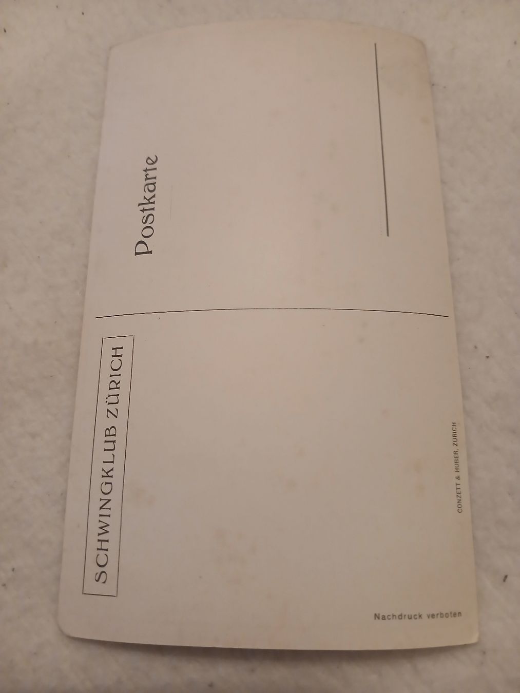 Cartoline postali: Ansichtskarte Schwingklub Zürich  – Usato da Belp venduto da Guadalupe84 1
