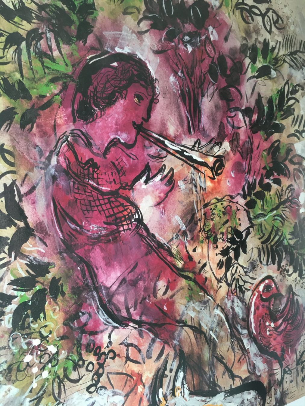 Foto & Immagini: MARC CHAGALL  mit Flöute1955  Top Poster  gerahmt – Usato da Zürich venduto da Nofelet31