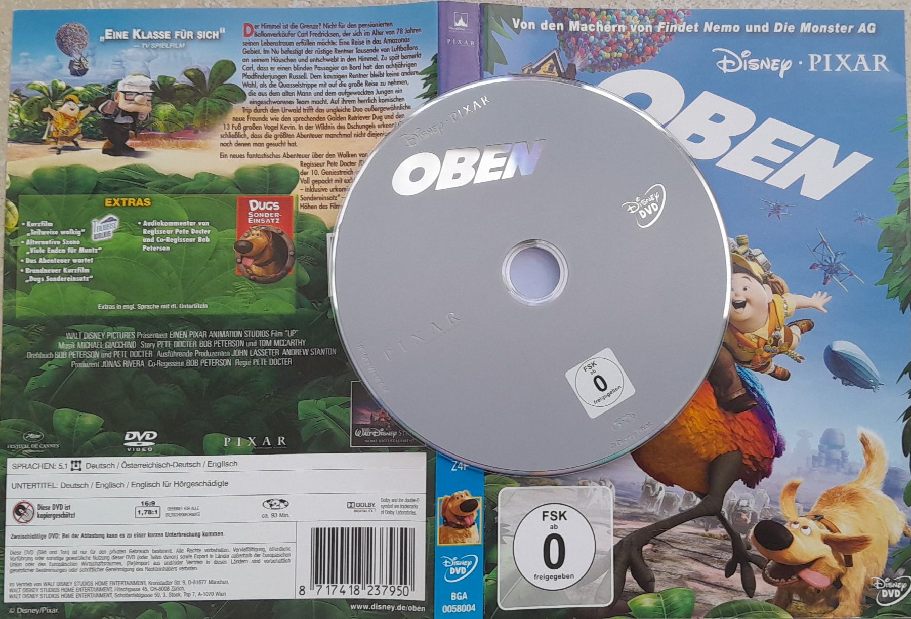 Tutti i DVDs: DVD Disney Pixar Film "Oben" – Usato da Zürich venduto da cole15
