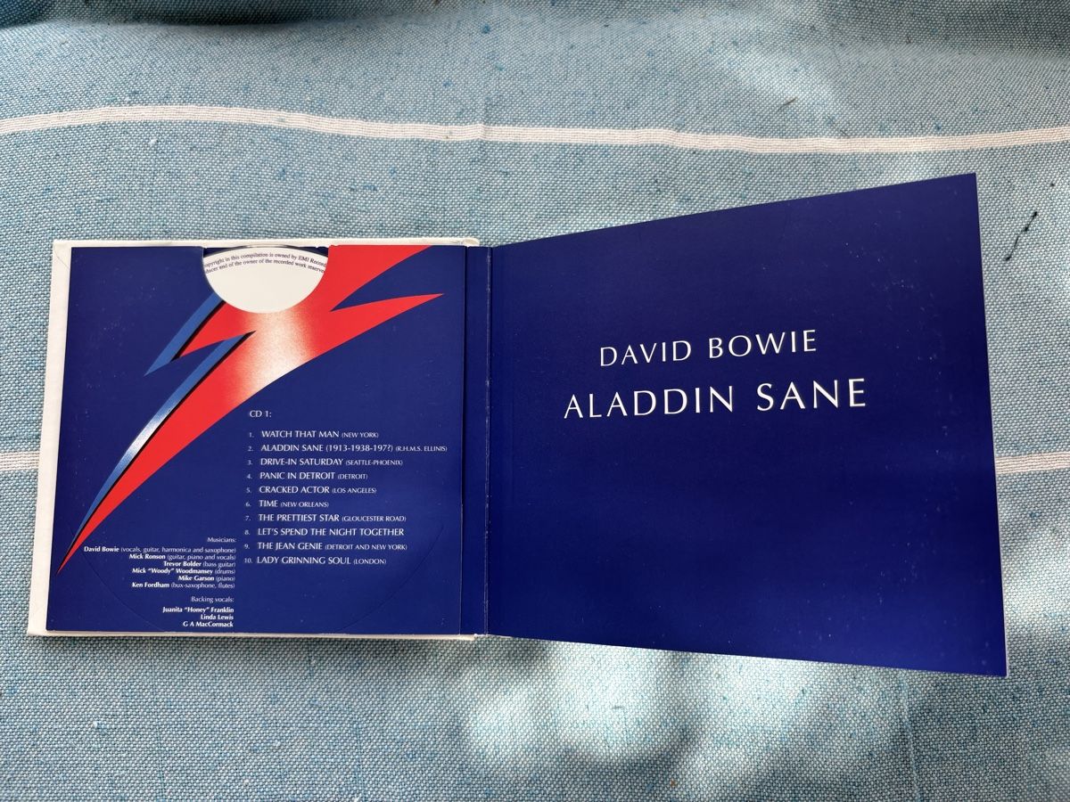 CD: David Bowie - Aladdin Sane - 30th Anniversary 2CD Edition – Usato da Moutier venduto da harpagophytum 2