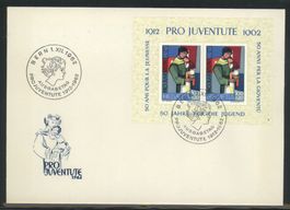 1962, FDC, Pro Juventute, Blockausgabe, Nr. 9