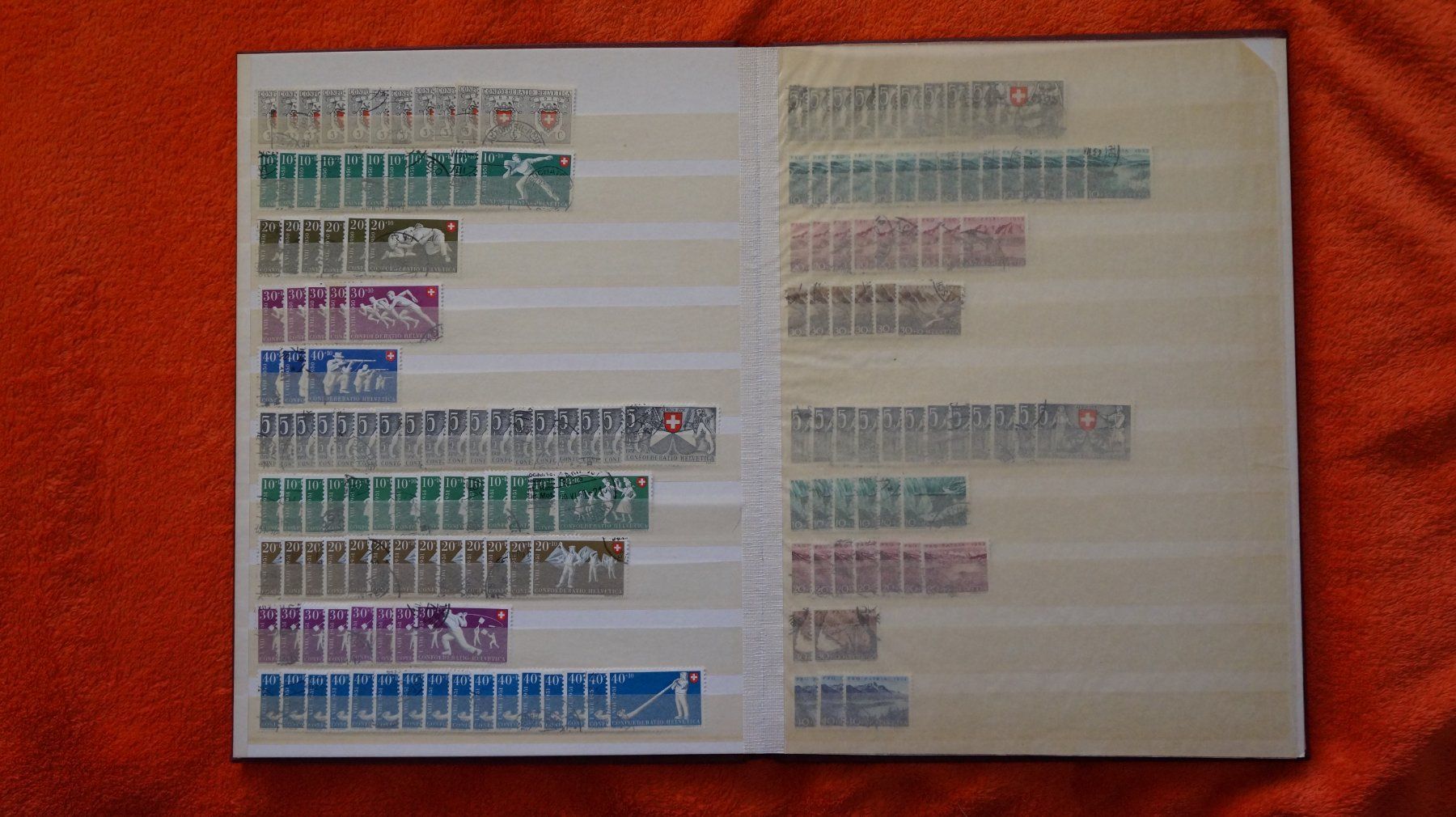 Alle Briefmarken: 1 Alben mit Pro Patria ab 1938 – Gebraucht aus Sulgen von Kengi0 2