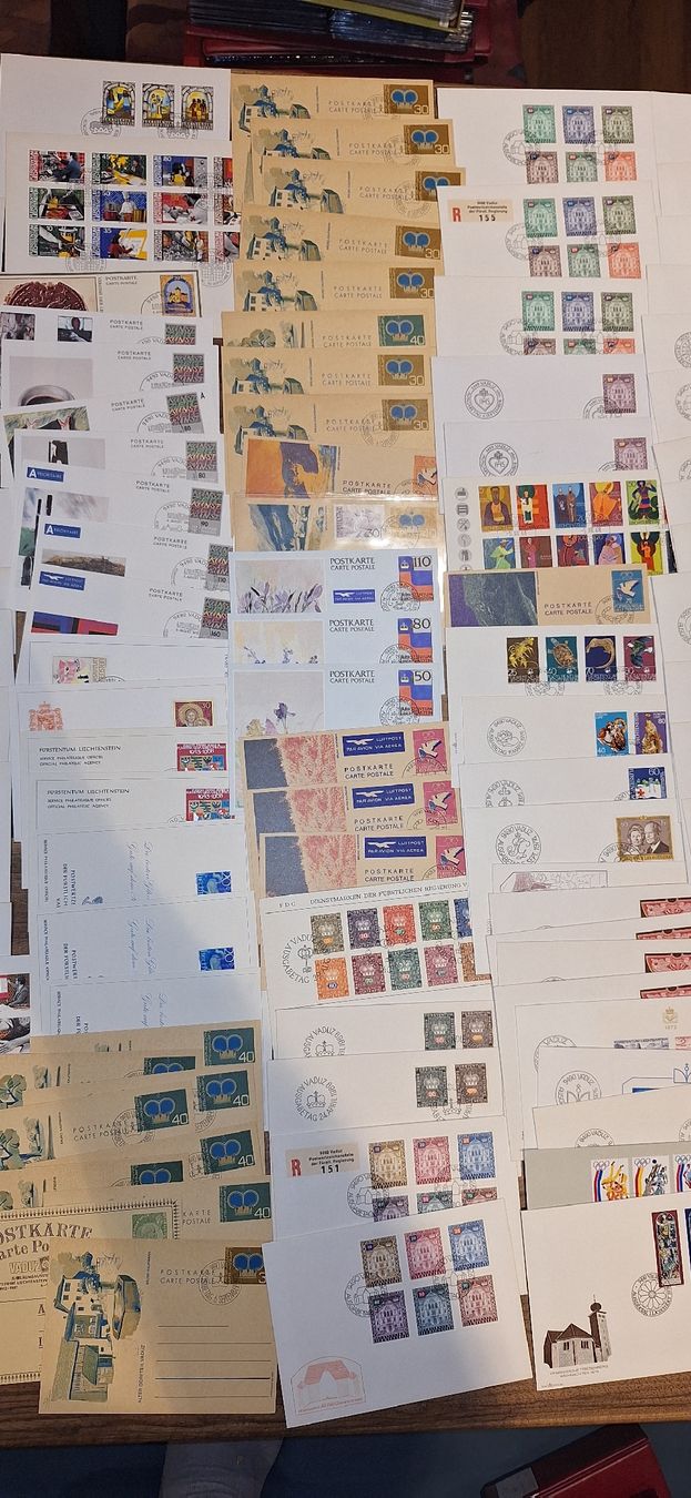 Alle Briefmarken: Liechtenstein FDC / Briefe / Karten 500Stk. Lot 5 – Gebraucht aus Balgach von SIMEON27 8