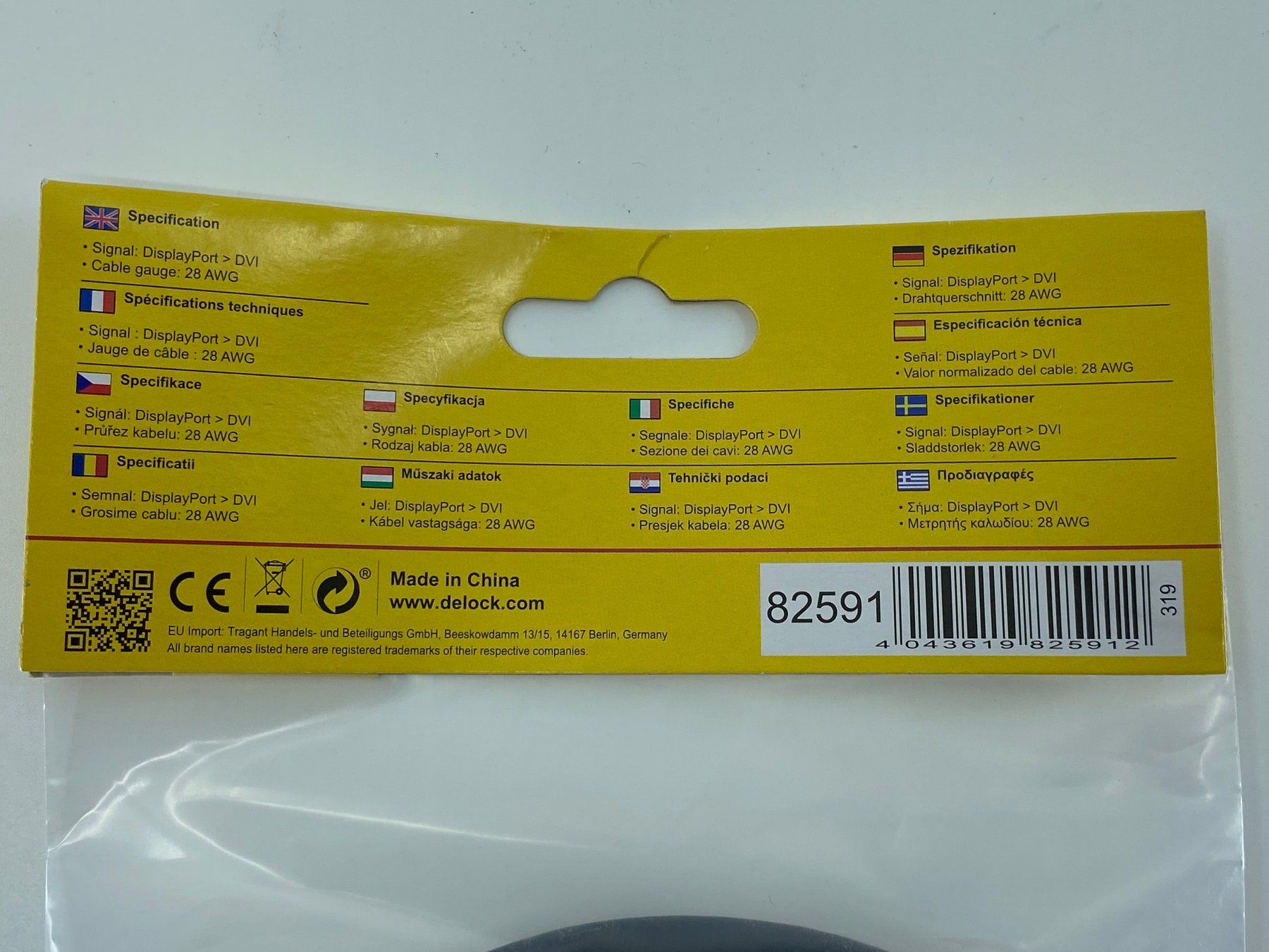 Cavi: Delock DisplayPort - DVI-D, 2m - NEU – Nuovo e nell'imballaggio originale da Langwiesen venduto da Restposten-24 4