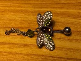 Piercing Bauchnabel Silber 925 Schmuck Zirkonia Swarovski
