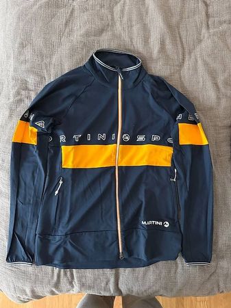 Martini Sports zip-up jacket navy/yellow Soft shell