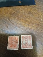 Lot de 2 timbres Rhodésie du Sud, 1p, à saisir!