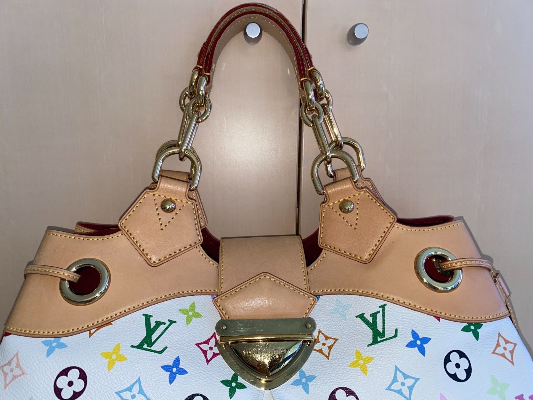 Louis Vuitton Borse da donna: Original Louis Vuitton URSULA Multicolor Blanc mit Kaufbeleg – Nuovo (secondo la descrizione) da Suhr venduto da 1stclass 5