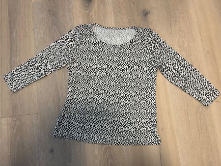 Shirt mit 7/8-Ärmeln grüner Leoprint S neu