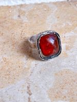 Vintage Silberring Bernstein (55)