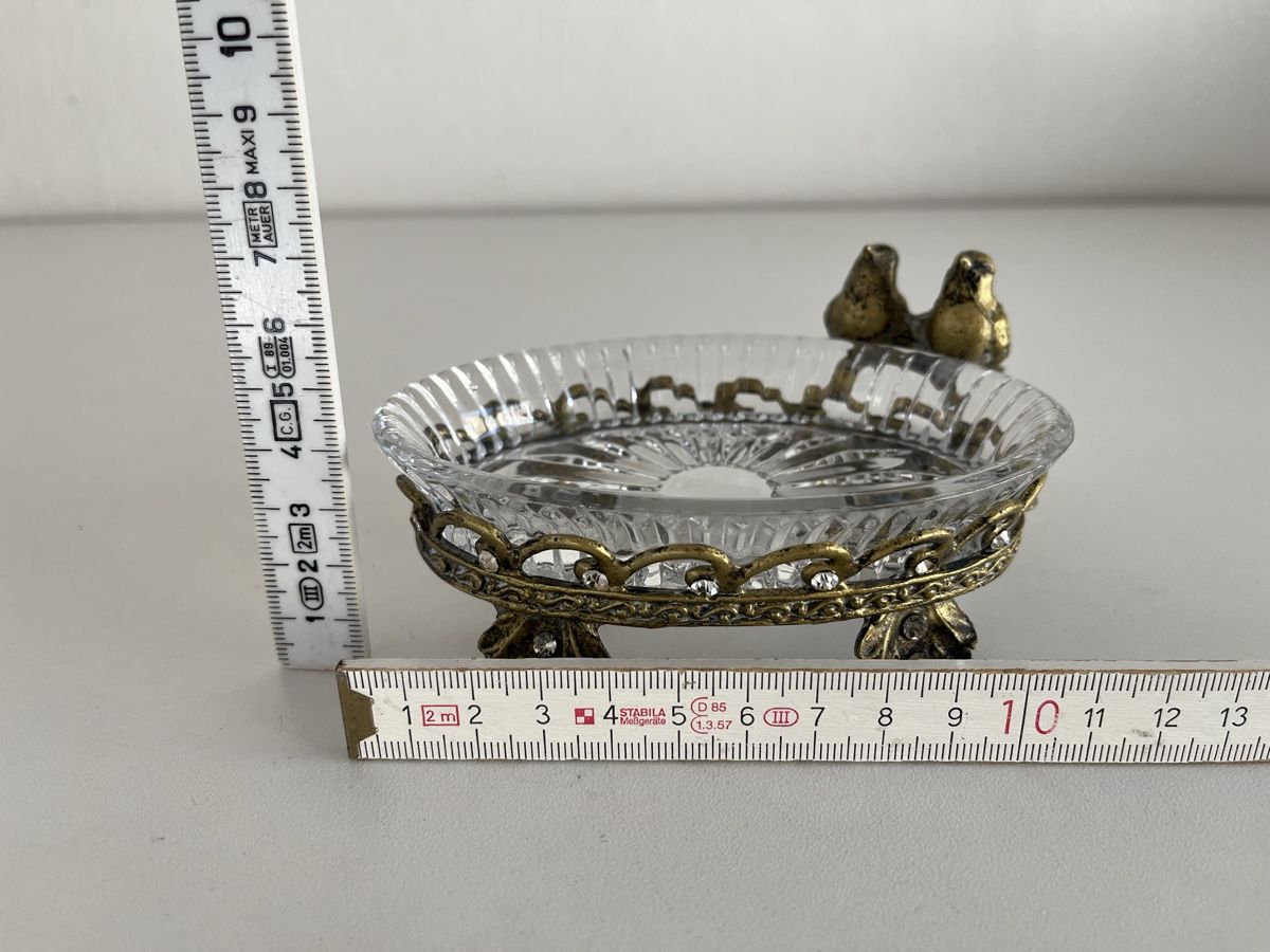 Tutte le decorazioni: Glas-Schälchen mit Metallrahmen – Usato da Wetzikon ZH venduto da seli03 8