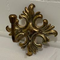 Origineller Wandhaken Messing Handarbeit um 2000 - Unikat