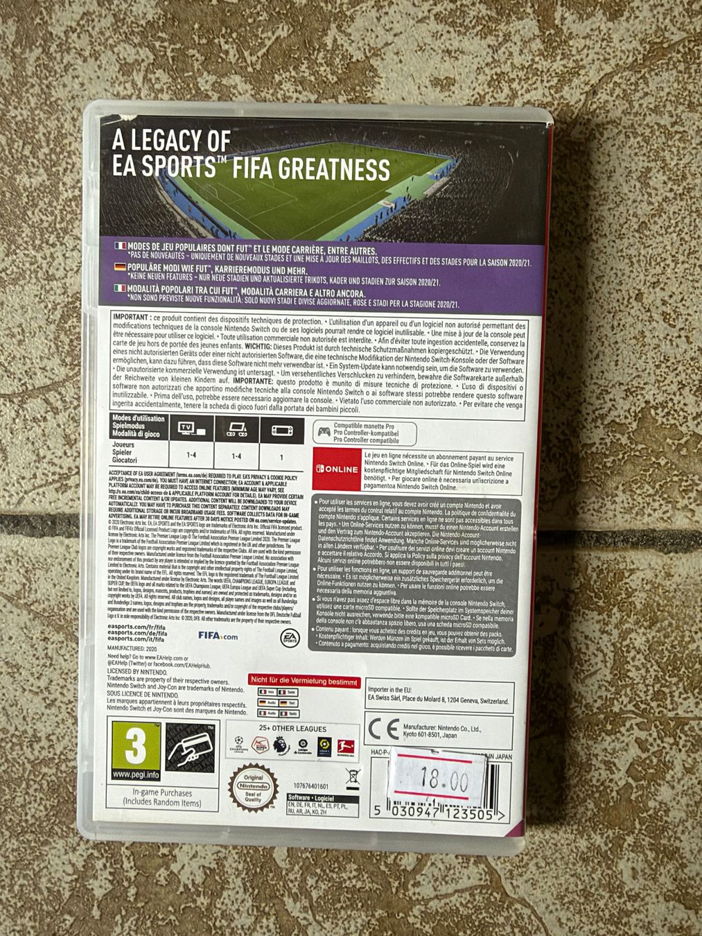 Nintendo Giochi: Switch: Fifa 21 – Usato da Marly venduto da may_j75b 1