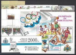 SAN MARINO 1992 JAHRGANG LUXUS MNH/**