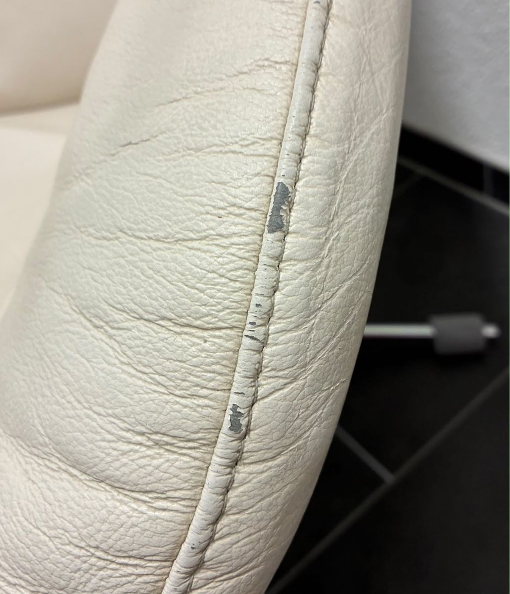 Pfister Sessel: Sessel Lotus, Leder, weiss – Gebraucht aus Münchenbuchsee von jobowa 3