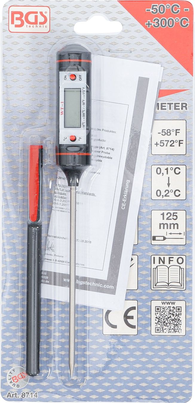 Altro per la casa: Digital-Thermometer mit Edelstahl-Messsonde – Nuovo e nell'imballaggio originale da Dietikon venduto da KFZ-Spezialwerkzeuge 1