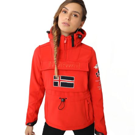Veste softshell rouge Geographical Norway, neuve!