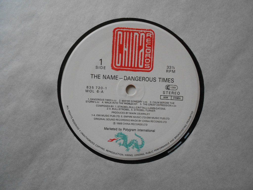 Schallplatten: THE NAME  -  DANGEROUS TIMES – Gebraucht aus Bex von Giorgiob 2
