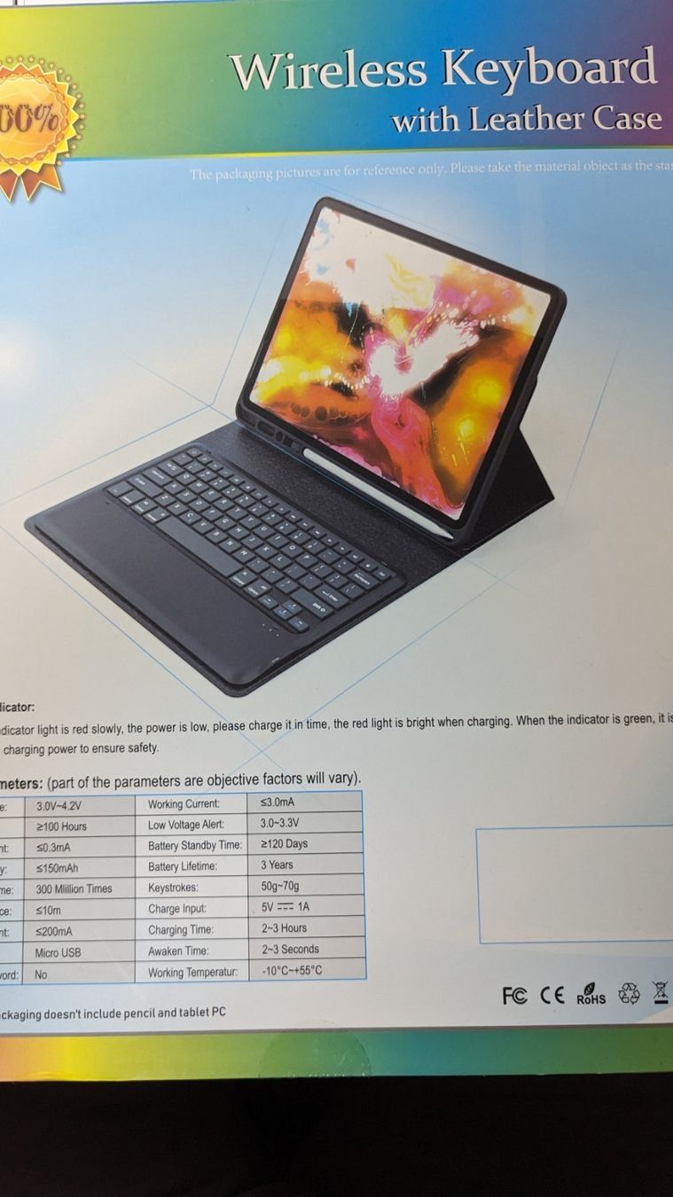 Tastiere: Wireless - Keyboard - für Ipad 12.9 – Usato da Oftringen venduto da qazxs 3