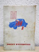 Original Betriebsanleitung FIAT 500B Topolino,Franz. IX 1948