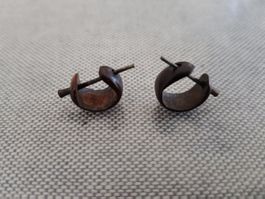 Handgemachte Ohrringe aus Holz