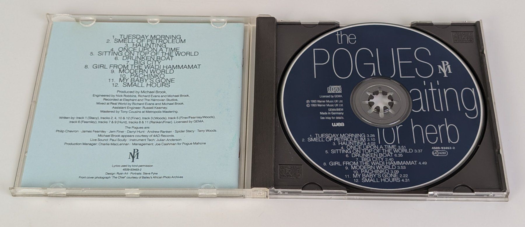 CD: The Pogues - Waiting for Herb CD, Top – Usato da Zürich venduto da 1.Simon 2