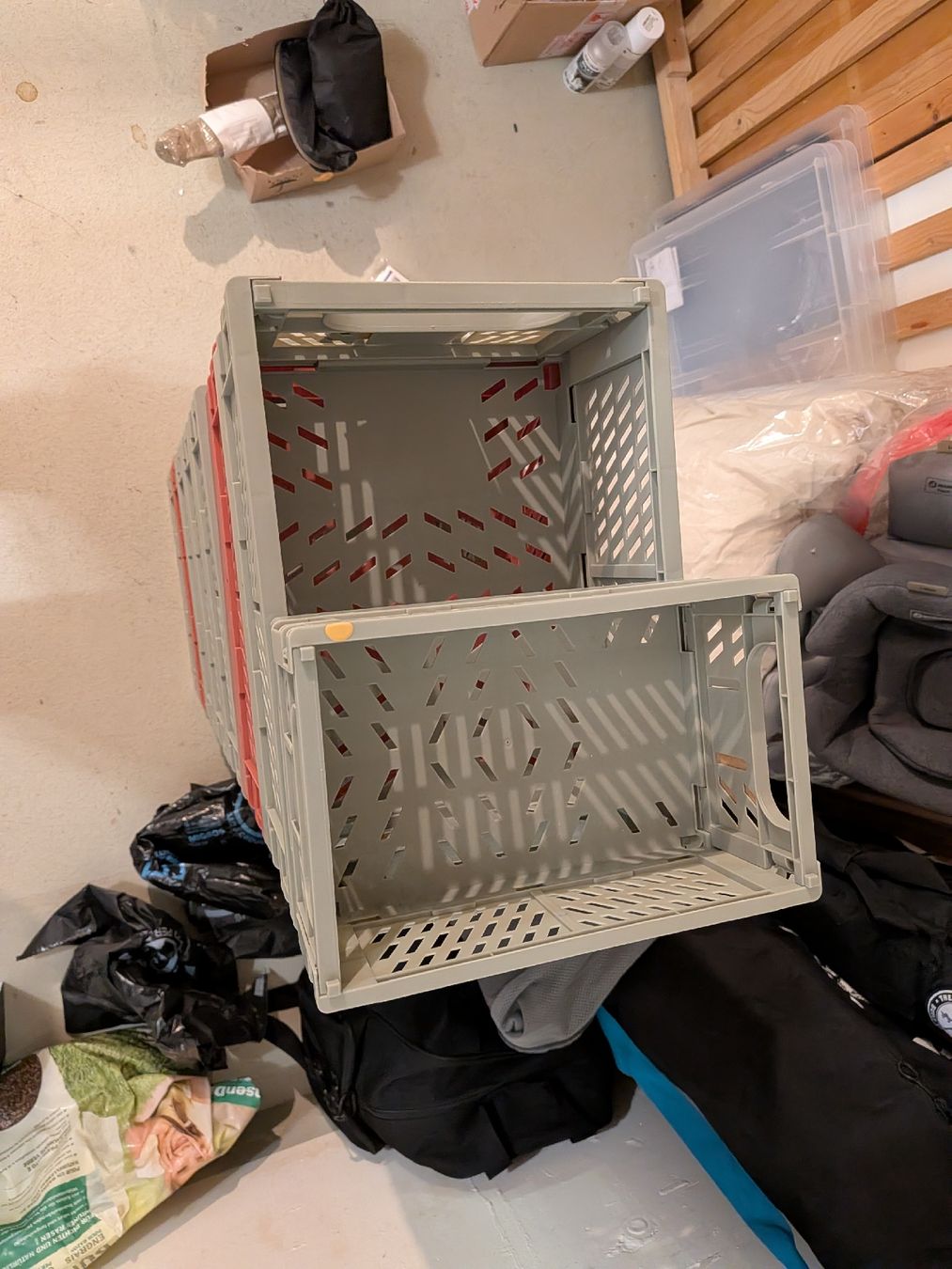 Casse di trasporto: Folding crate set pink and grey used – Usato da Maur venduto da geo_tw5t 2