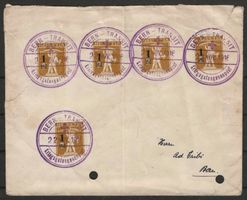 1919 : Brief Kriegsgefangenenpost Bern-Transit , selten