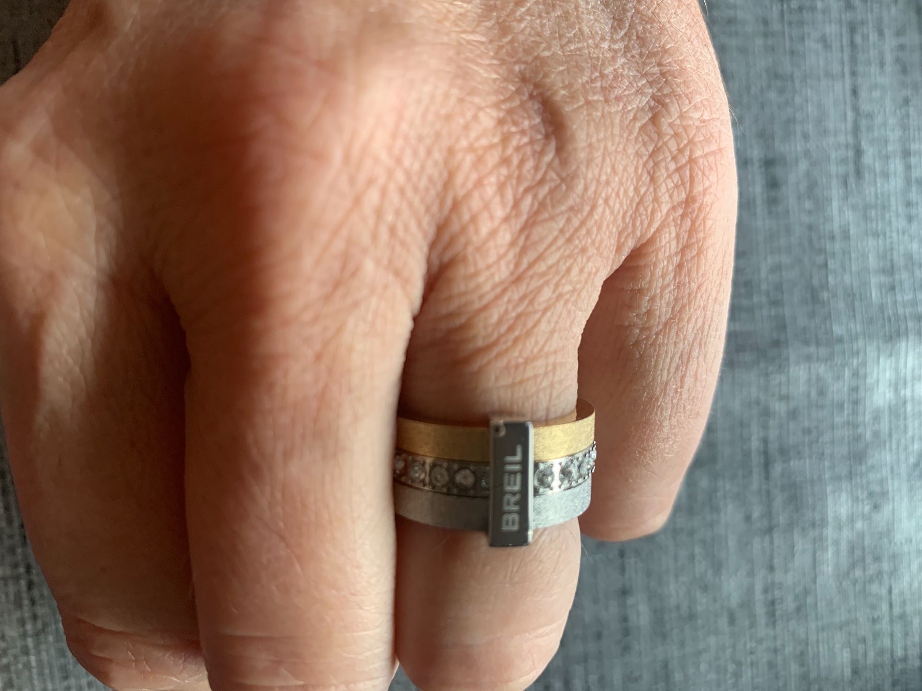 Anelli: Bague Breil bicolore – Nuovo e nell'imballaggio originale da Fully venduto da Sassa68