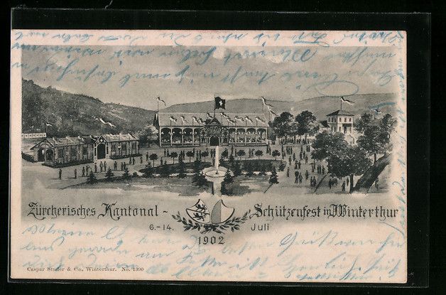Cartes postales: Winterthur, Zürcherisches Kantonal-Sch – D'occasion à Berlin par bartko-reher