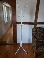 Metall Kleiderständer 184 cm weiss Garderobe