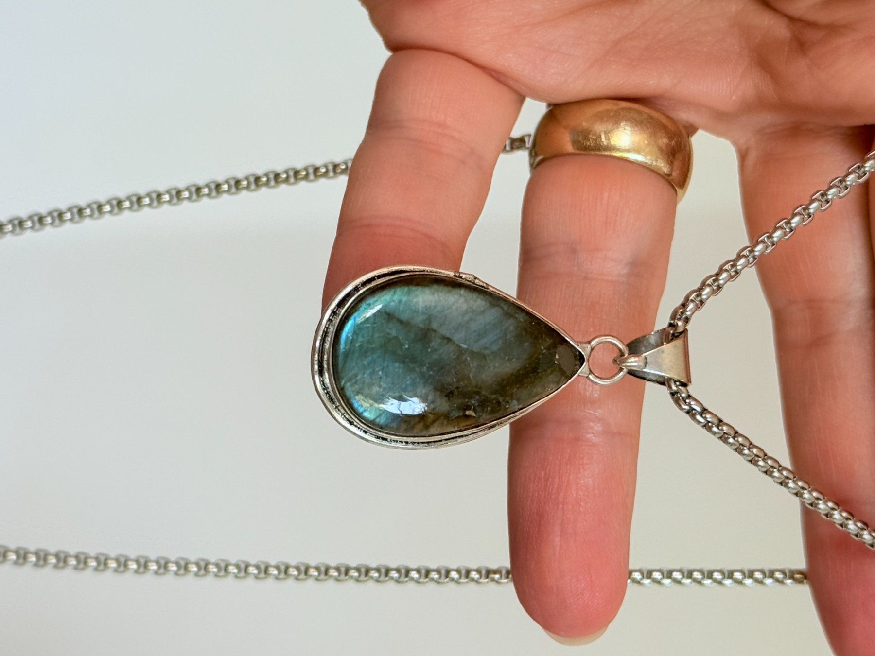 Catenine: Collier Labradorite - Été étincelant! – Nuovo e nell'imballaggio originale da Genève venduto da AWWA 6