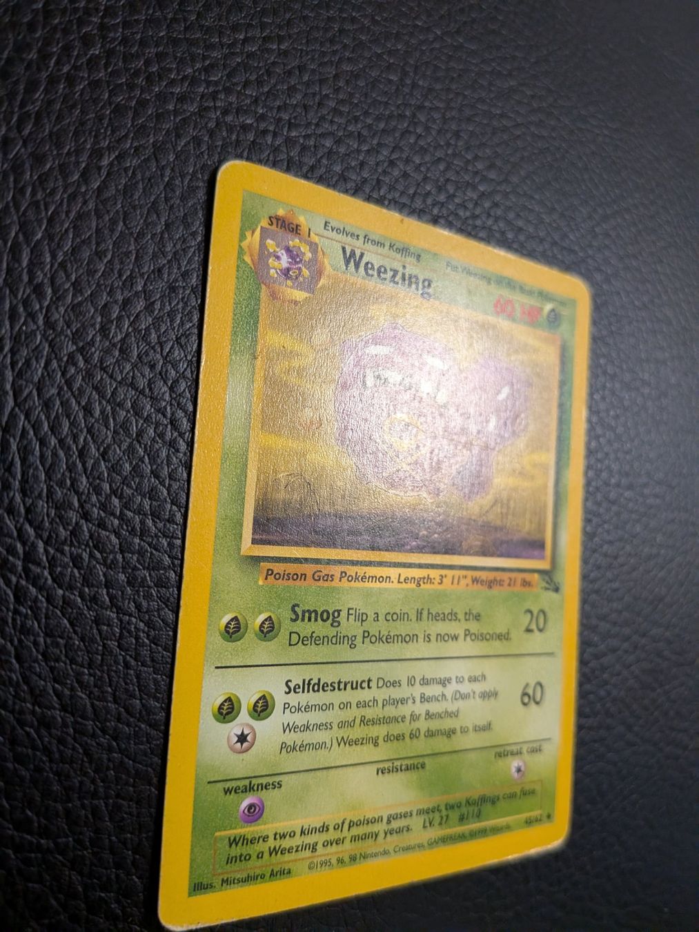 Pokémon Carte collezionabili: Fossil Weezing 45/62 Ab 1 – Usato da Paradiso venduto da Pkmn10 2