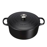 Le Creuset Signature rund 24 cm, schwarz