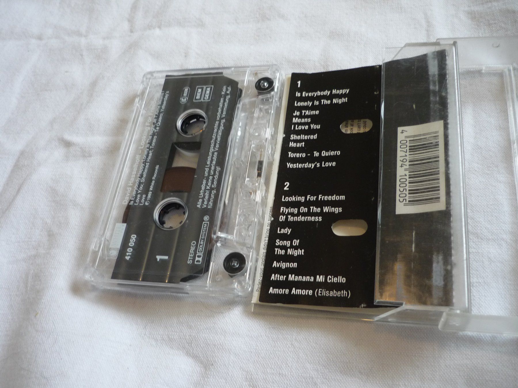 Musicassette: Musikkassette - 80s 70s Pop - David Hasselhoff - looking for – Usato da Beringen venduto da Flatretriever 2