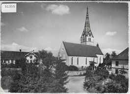 Nieder-Sommeri TG - Dorfpartie mit Kirche