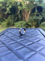 Schwarzer Ring aus Edelstahl 20mm high fashion Modering