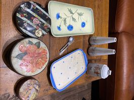 Lot divers vase, pot epices, boites flohmarkt