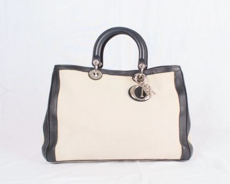 AUTH CHRISTIAN DIOR DIORISSIMO 2 WAY SHOULDER BAG