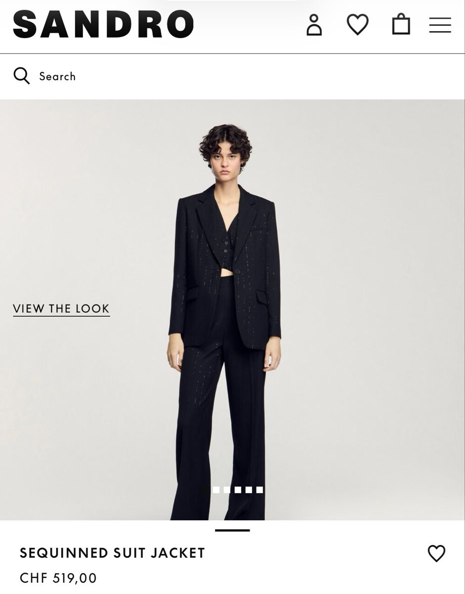Sandro Giacche: Sandro Blazer mit Pailetten, FR 38 – Nuovo (secondo la descrizione) da Zürich venduto da fre_2w65 2