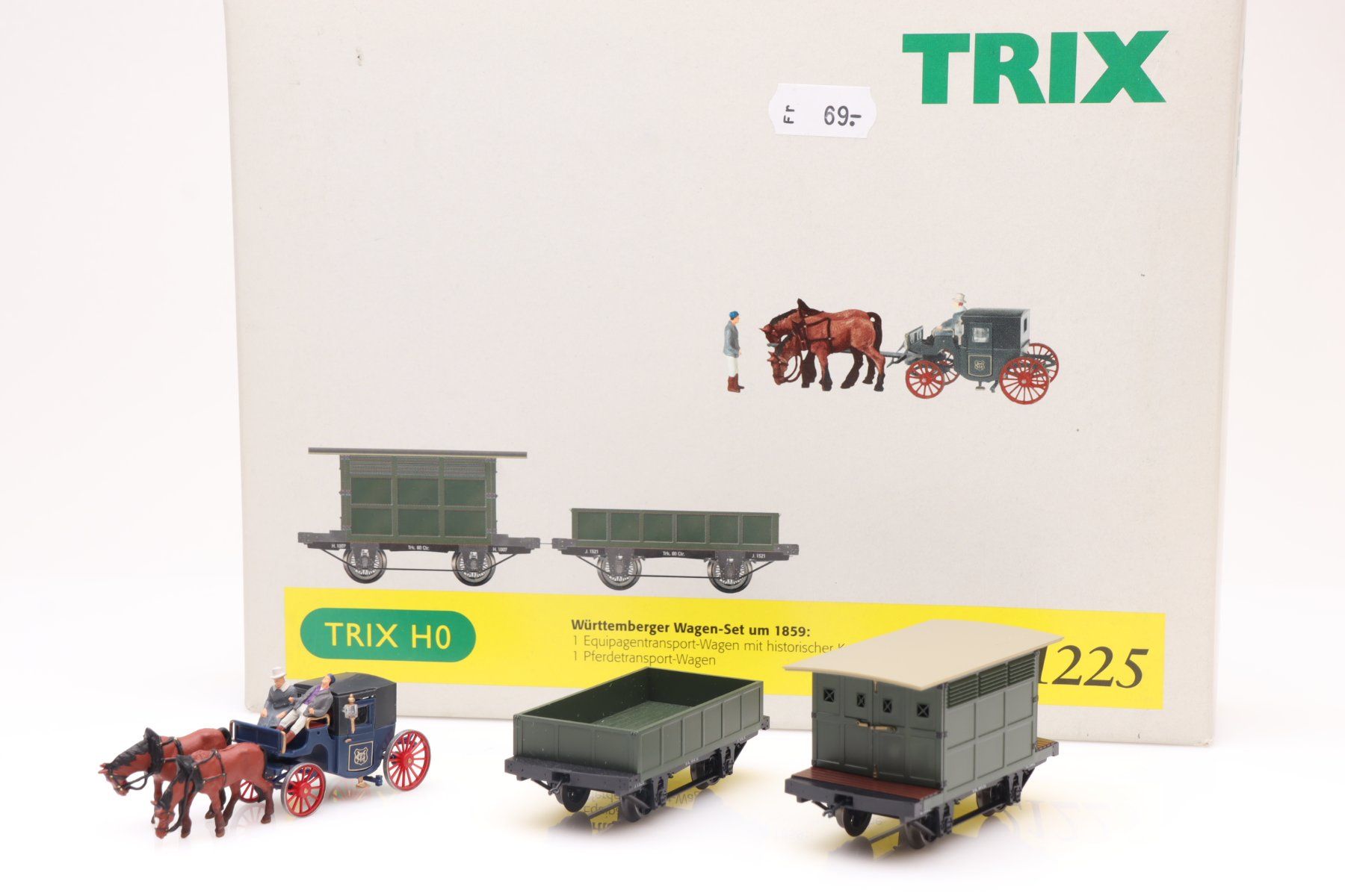 Trix Modelleisenbahnen: Trix Wüttemberger Wagen-Set um 1859 DC, H0 – Neu (gemäss Beschreibung) aus Ried (Muotathal) von Modellbahn.swiss