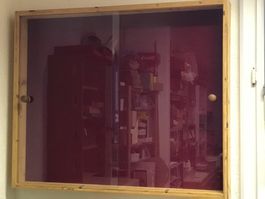 Medaillen Schaukasten Schaufenster Vitrine 100 x 83 cm